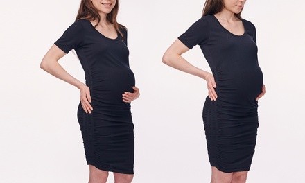 Women's Maternity Shirred Dress