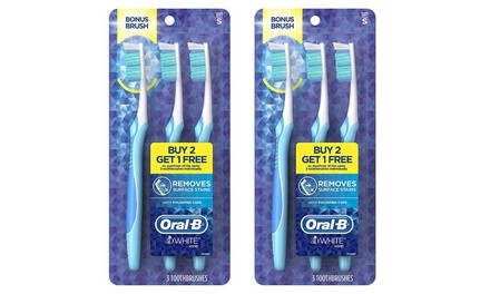 Oral-B 3D White Vivid Soft Toothbrushes (6- or 12-Pack)