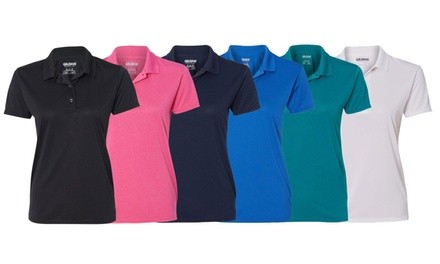 Gildan Women's Jersey Sports Polo Shirt