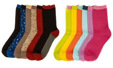 Noble Mount Women's Everyday Crew Socks (6-Pairs)