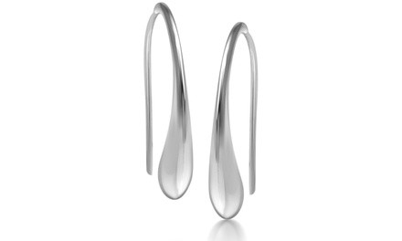 Sterling Silver Teardrop Earrings By Paolo Fortelini