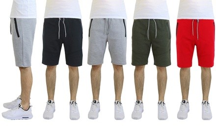 Men's Tech Shorts with Waterproof Zipper Pockets (3-Pack)