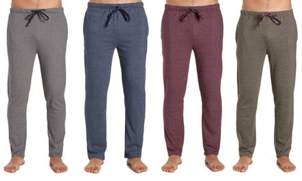 Noble Mount Men's Soft Brushed Rib Tapered Lounge Pants