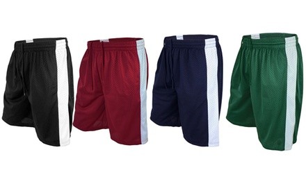 LeeHanTon Men's Athletic Mesh Basketball Shorts (2-Pack) (S-2XL)