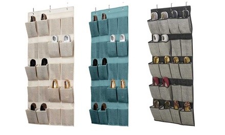 Simplify 20-Pocket Over-the-Door Shoe Organizer