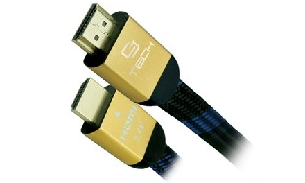 CJ Tech 3Ft., 6Ft., or 12Ft. Flat Braided 4K-Compatible HDMI Cable (1- or 2-Pack)