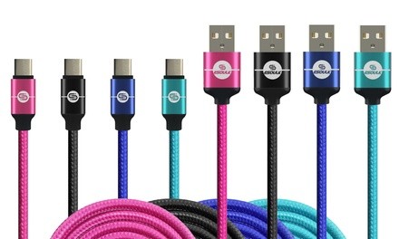 Esoulk 5Ft. Braided Type-C to USB Cable (1-, 2-, or 5-Pack)