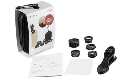 AVODA 6-in-1 Cell Phone Camera Lens Kit (6-Piece)