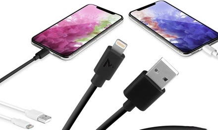 MVMT 3Ft., 6Ft., or 10Ft. Apple-Certified Lightning-to-USB Cable (1-, 2-, or 3-Pack)