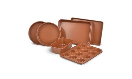 Nonstick Copper Bakeware Set (6-Piece)