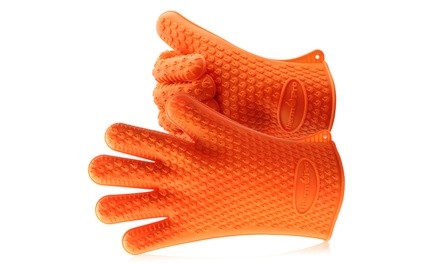 ThermoPro Heat-Resistant Silicone Oven Mitts (2-Piece)