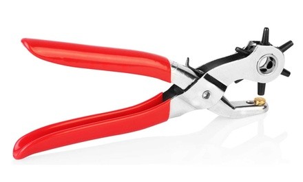 Heavy Duty Leather Belt Hole Punch Hand Pliers