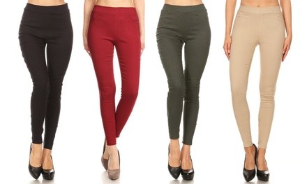 Women's High-Waist Pull-On Stretch Skinny Jeggings