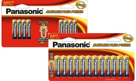 Panasonic Alkaline Plus 40 Pack Batteries (24AA & 16AAA)