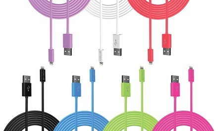 Bytech 10Ft. Apple-Certified Lightning Cable for iPhone (1-, 2-, or 3-Pack)