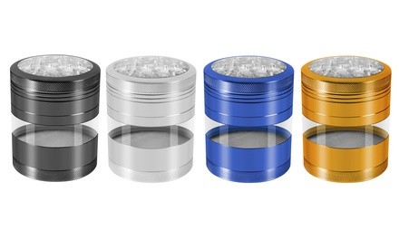 Aluminum Herb Grinder with Extra-Large Window