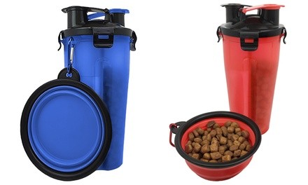 Go Anywhere Portable Pet Food and Water Container