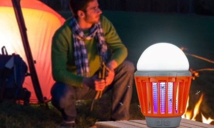 USB-Rechargeable 2-in-1 Mosquito Zapper and LED Portable Light Bulb