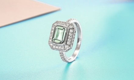 Peermont Green Amethyst Engagement Ring