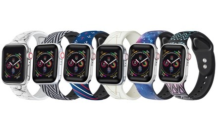 Printed Silicone Apple Watch Bands for Apple Watch Series 1, 2, 3, 4 & 5