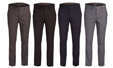 Dolce Roma Men's Slim-Fit Stretch Dress Pants (Multiple Inseams Available)