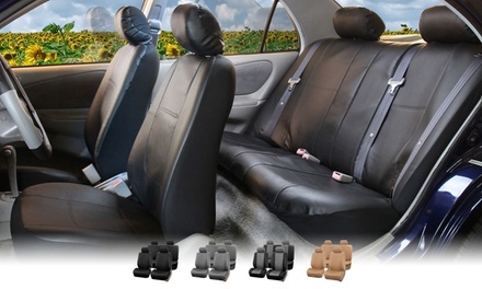 Full Set of Faux-Leather Seat Covers