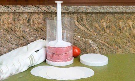 Evelots Hamburger Press with 8 Divider Discs