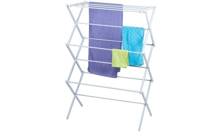 Lavish Home 3-Tier Accordion Clothes Laundry Drying Rack