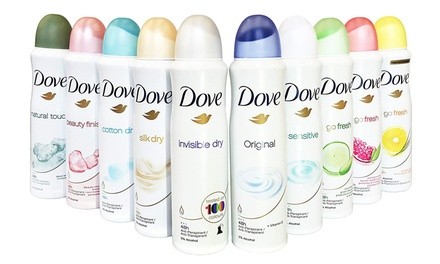 10-Pack Dove Antiperspirant Spray Deodorant For Women 150 ml