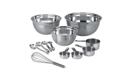 Stainless Steel Measure-and-Mix Set (12-Piece)