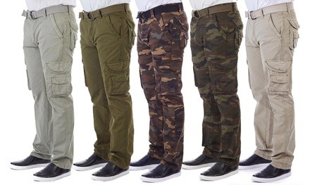 Xray Men's Belted Cargo Pants. Multiple Styles Available 