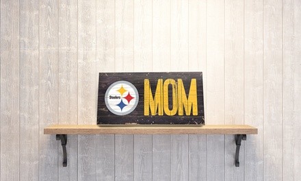 NFL 12''X6'' Team Logo Mom Sign