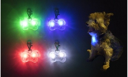 Water-Resistant LED Dog Collar Light Charm (1-, 2-, or 3-Pack)