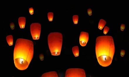 White Paper Chinese Candle Lanterns (50-Pack)