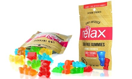 Sugar Free Full Spectrum CBD Infused Gummy Bears from Relax CBD