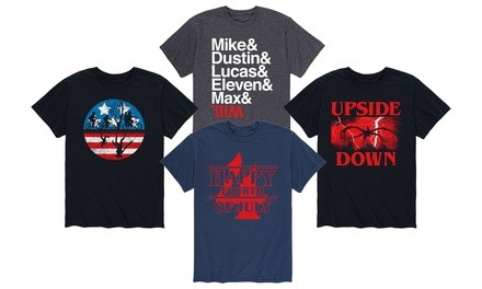 Men's 4th of July Upside Down Stranger Tees (S-3XL)