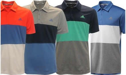 Adidas Golf Men's Advantage Color-Block Polo Shirt (S–2XL)