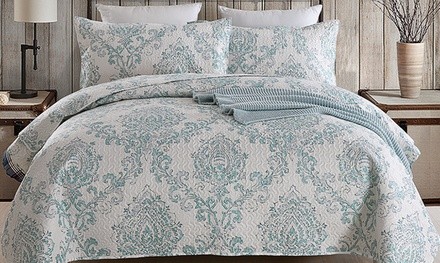 Printed Reversible Bedding Quilt Set (2- or 3-Piece)