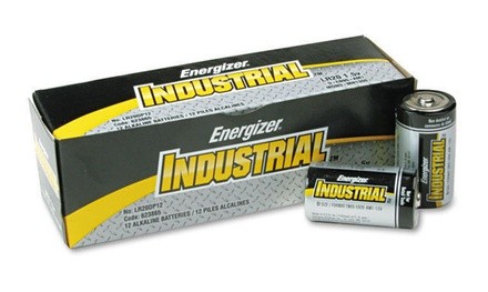 Energizer Industrial EN95 Size D Alkaline Battery 1.5 Volt (12-Pack)