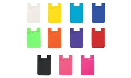 Silicone Credit Card Holder for Cell Phones