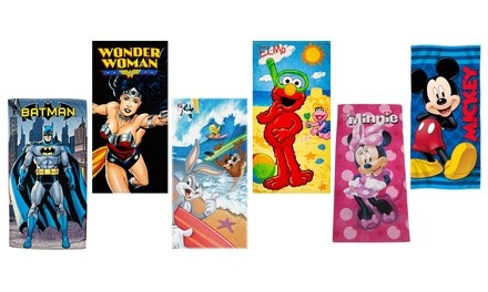 Beach Towel Kid's Cartoons and Superhero 100% Cotton Beach Towel