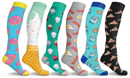 DCF Unisex Fun and Expressive Compression Socks (3-Pack)