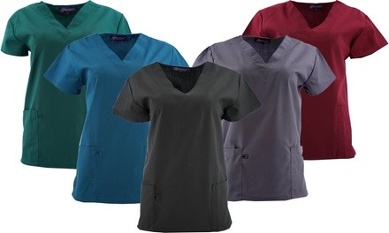 Green Town Women's Essential Scrub Tops