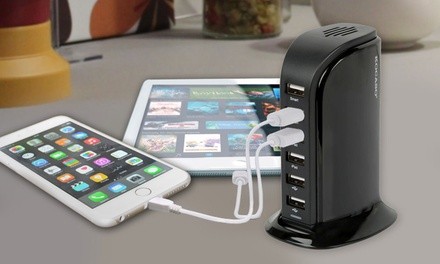 KOCASO 6-USB Charging Station