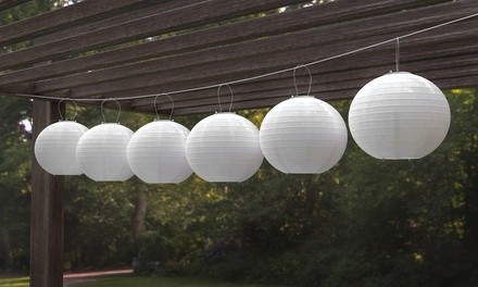 Pure Garden Solar LED Chinese Hanging Lantern (3-Pack)