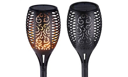 Solar Flame Flickering Lamp Torch (2- or 4-Pack)