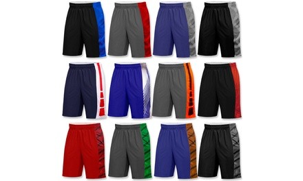 Men's Moisture-Wicking Mesh Shorts (5-Pack; S-2XL)