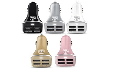 HyperGear Quad 4-Port USB 6.8A Car Charger