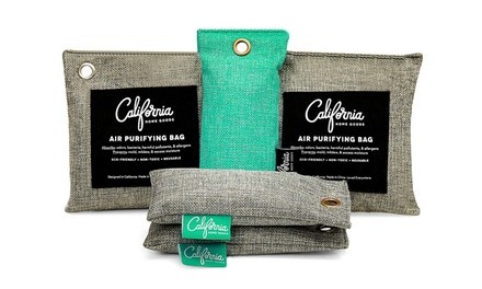 California Home Bamboo Charcoal Air Purifying Odor Eliminator Bag (5-Pack)