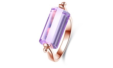 Genuine Amethyst Rolling Ring by Peermont